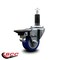 Service Caster 3'' Blue Poly Swivel 1-1/8'' Expanding Stem Caster with Brake SCC-EX20S314-PPUB-BLUE-PLB-118 - alternate 4